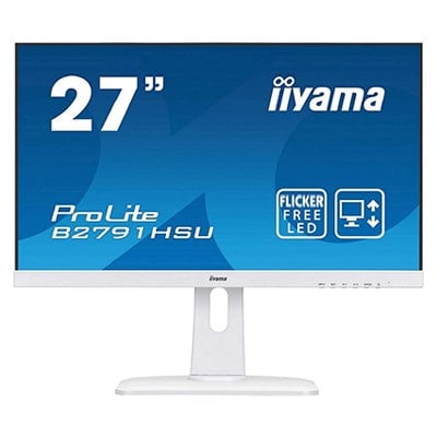 iiyama B2791HSU-B1 27" TN LCD with Slim Bezel, 1ms, Full HD 1920x1080, 300 cd/m² Brightness , 1 x HDMI,1 x VGA, 1 x DisplayPort, 2 x USB 2 x 2W Speakers, Height Adjustable Stand