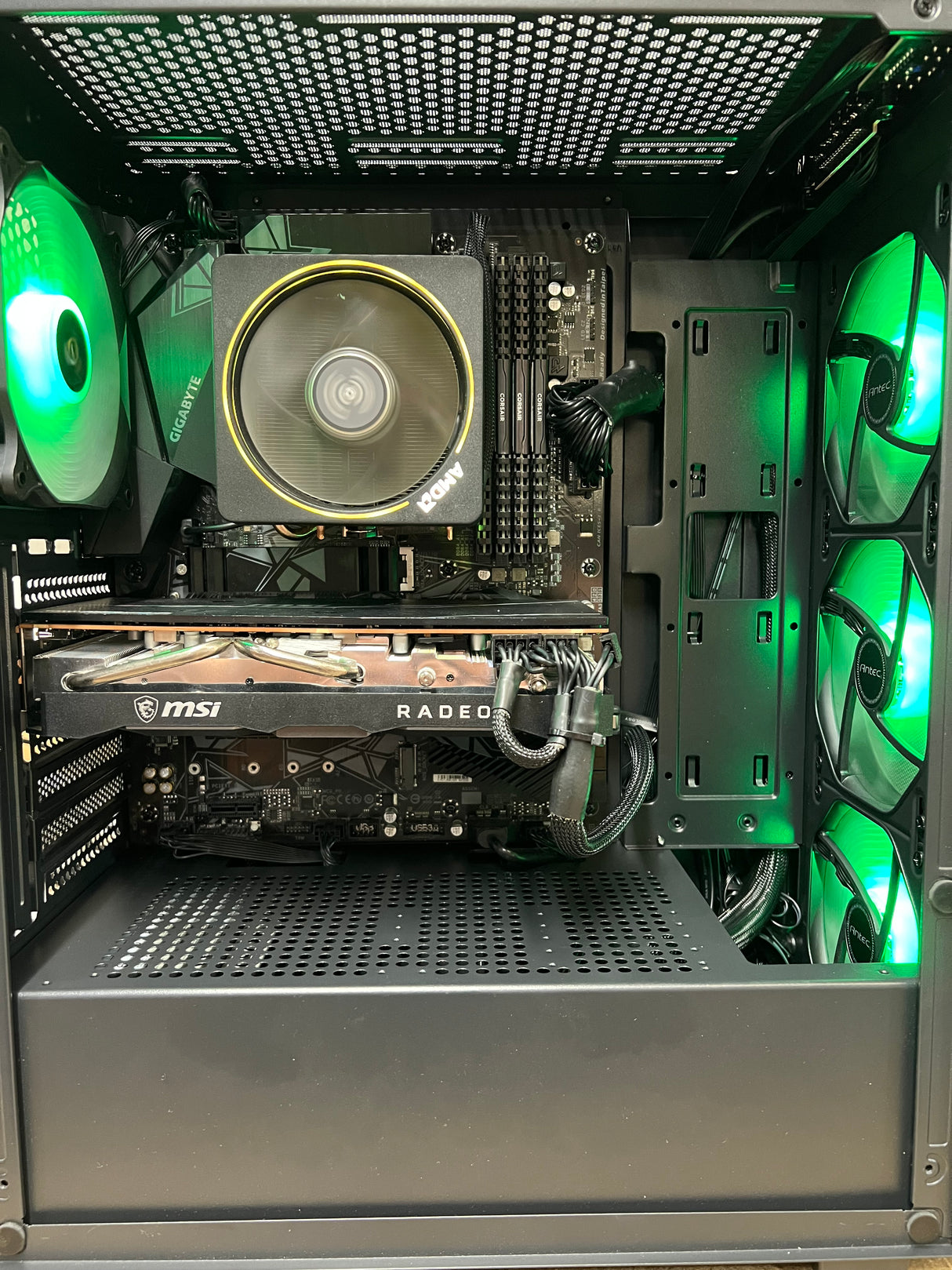 Antec Gaming PC - Ryzen 7 3700x - 32GB Corsair 1TB SSD + 512GB NVMe - 8GB GPU - Windows 11 Pro