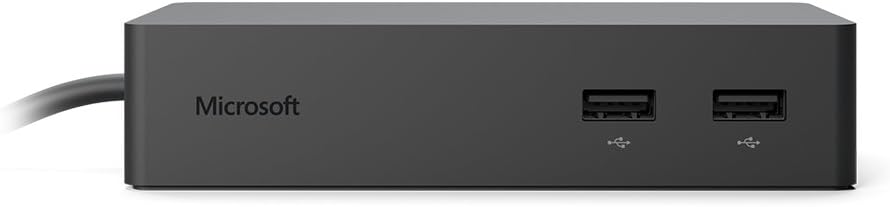 Microsoft Surface Dock Station (2x HD Video ports, Gigabit Ethernet port, 4 x USB 3.0 ports, Audio port)