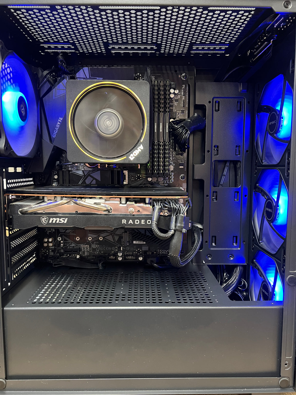 Antec Gaming PC - Ryzen 7 3700x - 32GB Corsair 1TB SSD + 512GB NVMe - 8GB GPU - Windows 11 Pro