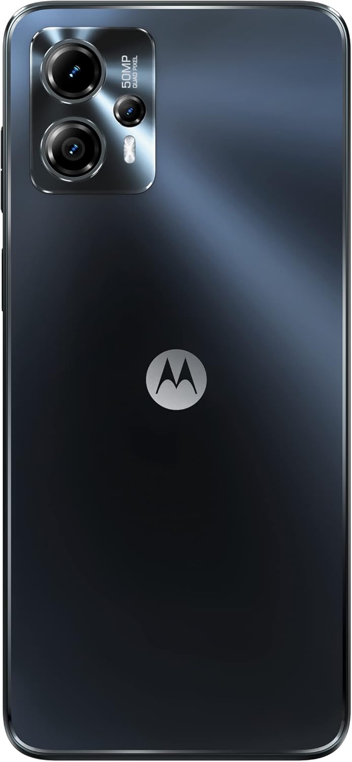 Motorola Moto G13 128GB Black Unlocked Smartphone 6.5" HD+ 90Hz Display Triple Camera Android Mobile