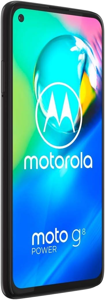 Unlocked Motorola Moto G8 Power 64 GB in Black – Powerful Battery, Full-Screen Display