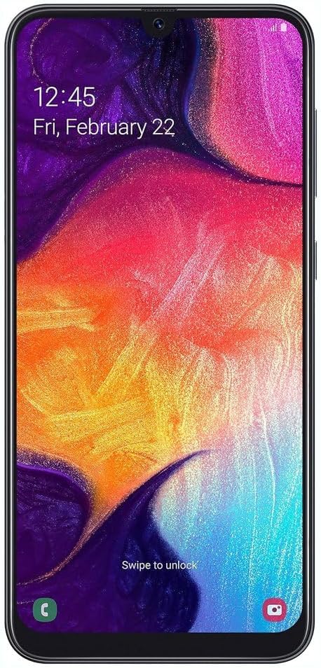Samsung Galaxy A50 Mobile Phone; Sim Free Smartphone - Black 128GB