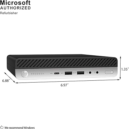 HP ProDesk 600 G3 - Core i5 6500T - 8GB 256GB SSD - Windows 10 Pro