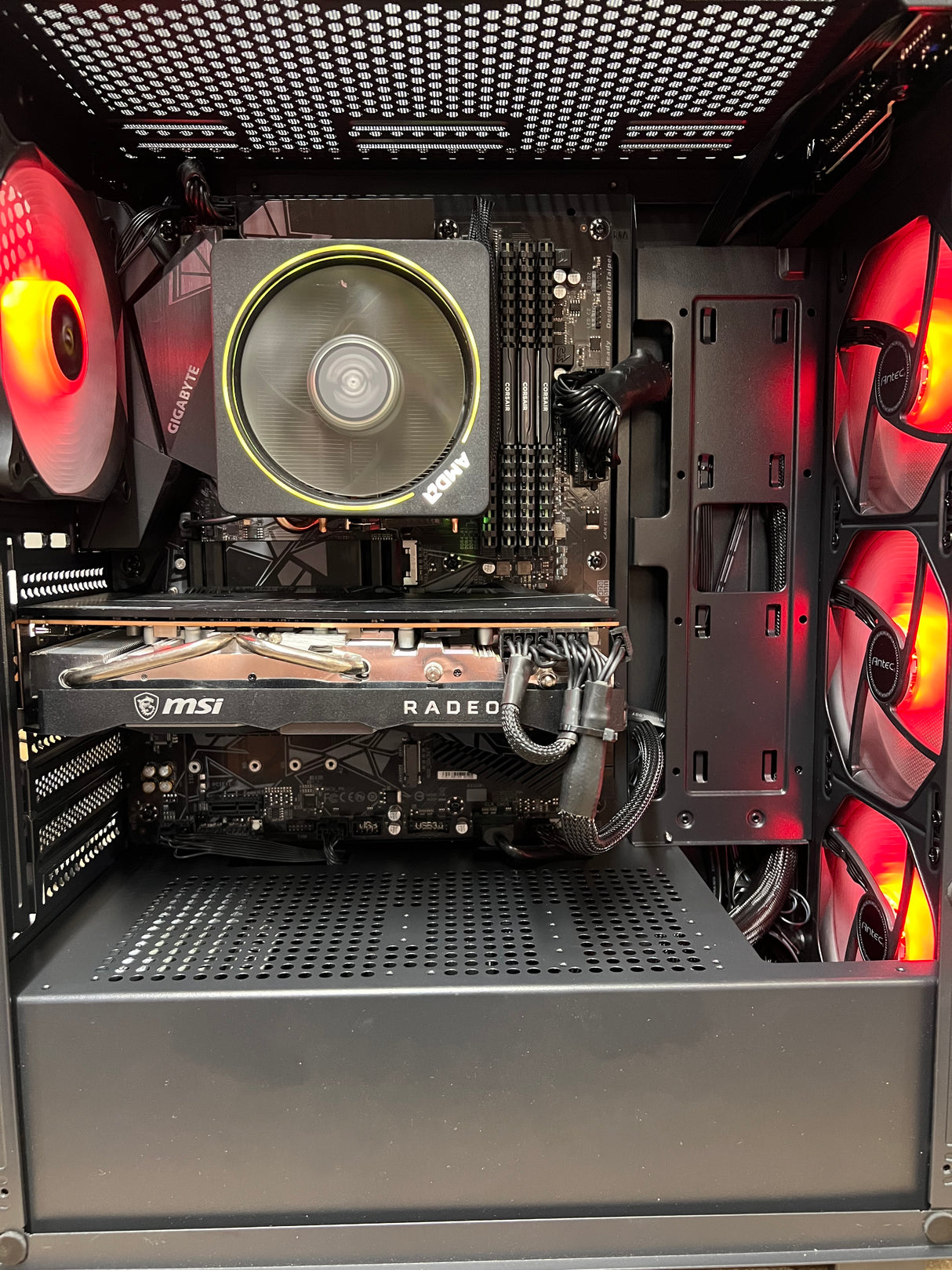 Antec Gaming PC - Ryzen 7 3700x - 32GB Corsair 1TB SSD + 512GB NVMe - 8GB GPU - Windows 11 Pro