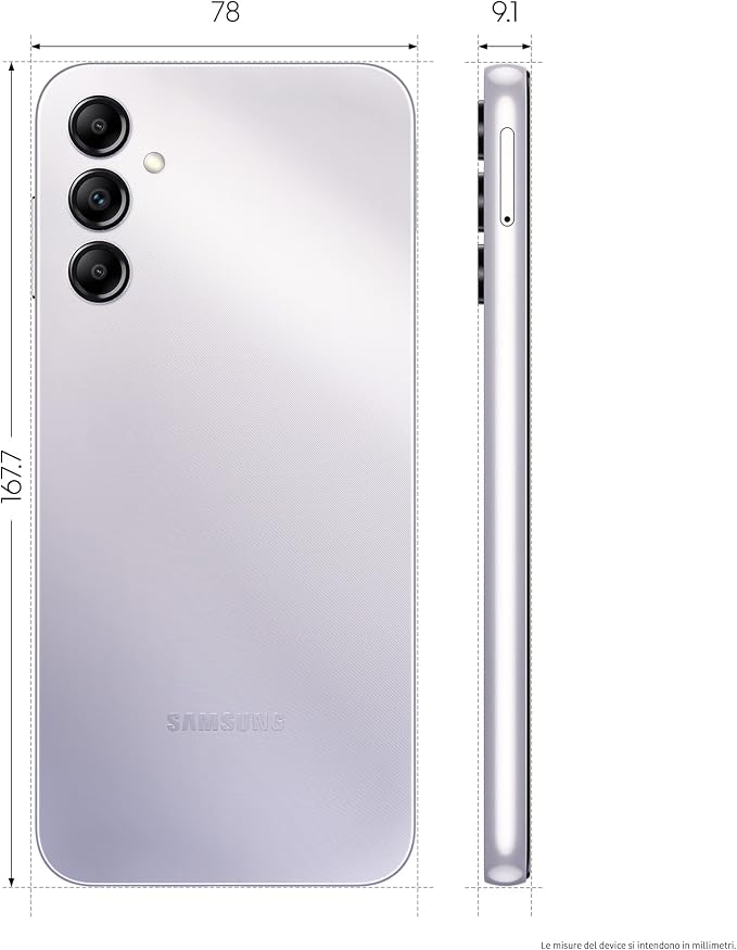 Samsung Galaxy A14 5G 64GB Silver Dual SIM Unlocked Smartphone – 6.6" FHD Display, 50MP Camera, USB-C