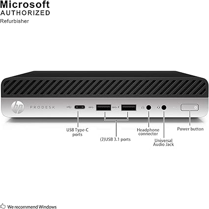 HP ProDesk 600 G3 - Core i5 6500T - 8GB 256GB SSD - Windows 10 Pro