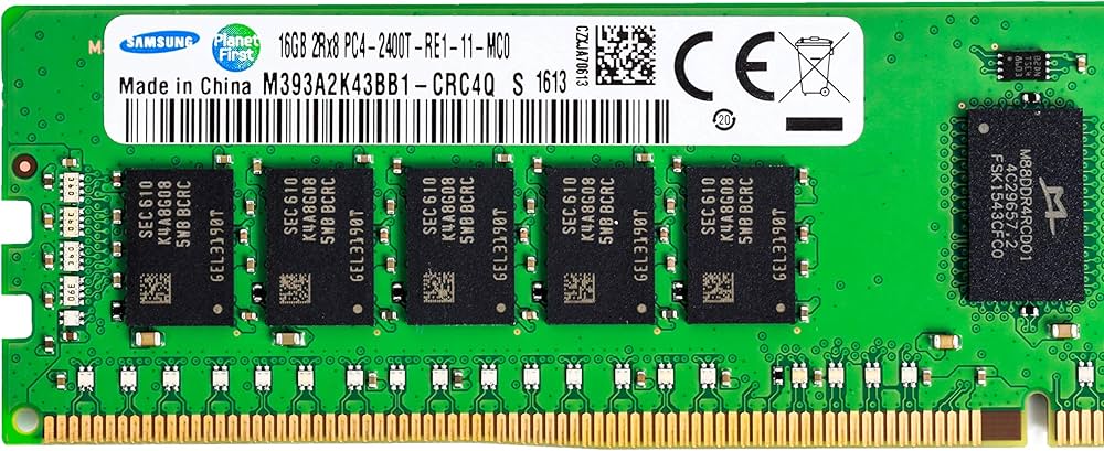 Samsung 64GB Memory Kit PC4-2400T 4x16GB SERVER MEMORY (M393A2K40BB1-CRC0Q)