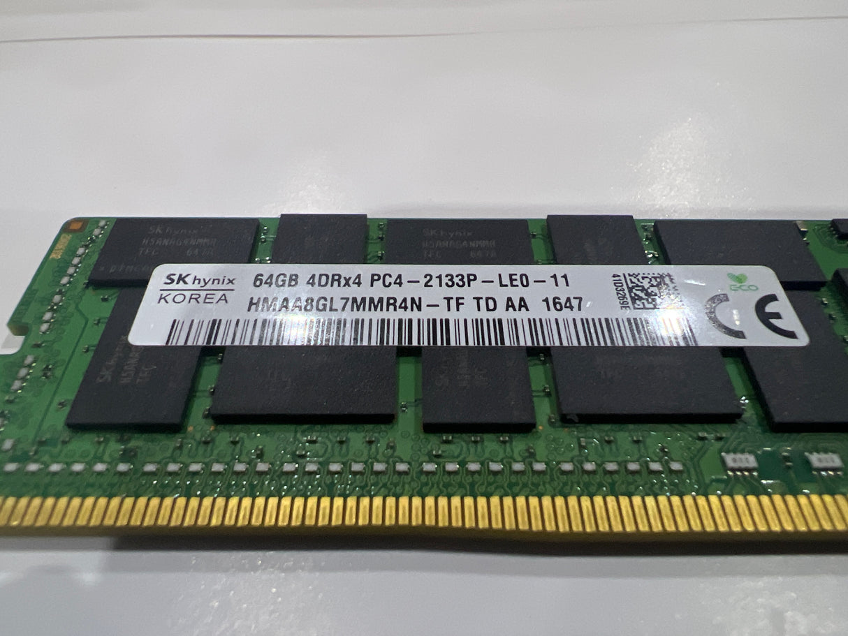Hynix 64GB DDR4 PC4-2133P ECC Registered RDIMM Server Memory – 1x64GB 2133MHz 288-Pin DIMM