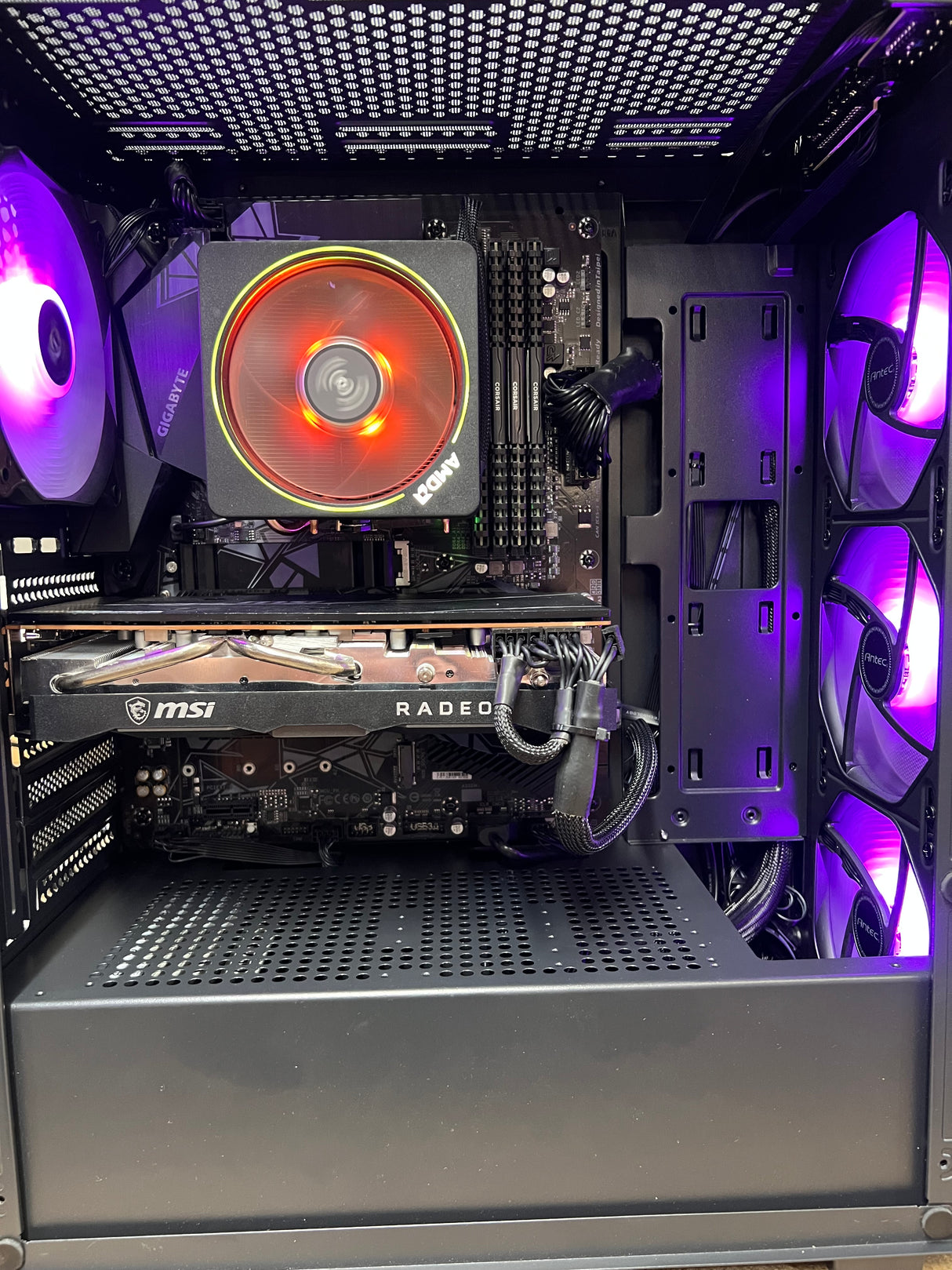 Antec Gaming PC - Ryzen 7 3700x - 32GB Corsair 1TB SSD + 512GB NVMe - 8GB GPU - Windows 11 Pro