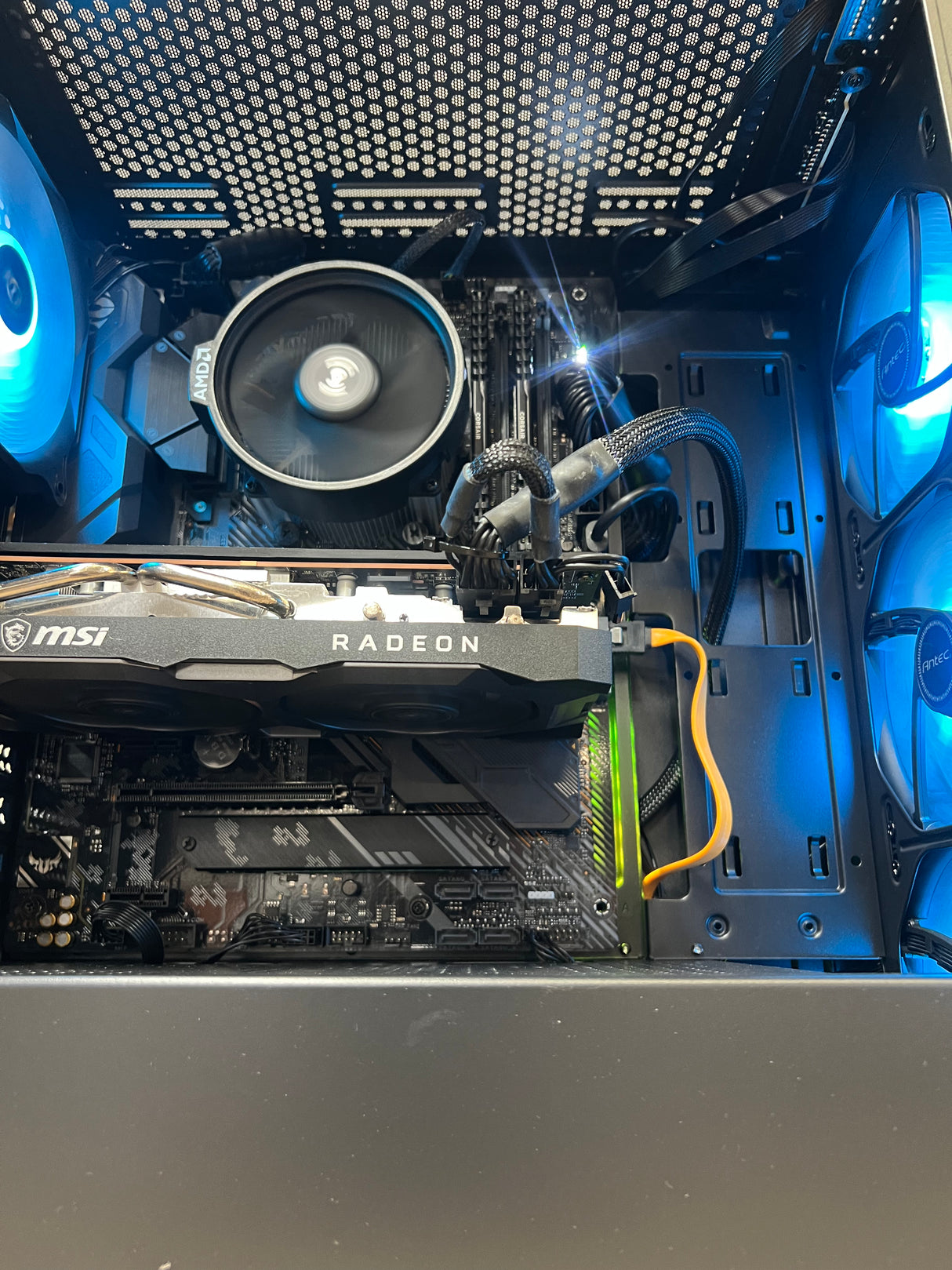 Antec Gaming PC Ryzen 7 3700x 32GB Corsair 1TB SSD + 512GB NVMe 8GB GPU Windows 11 Pro