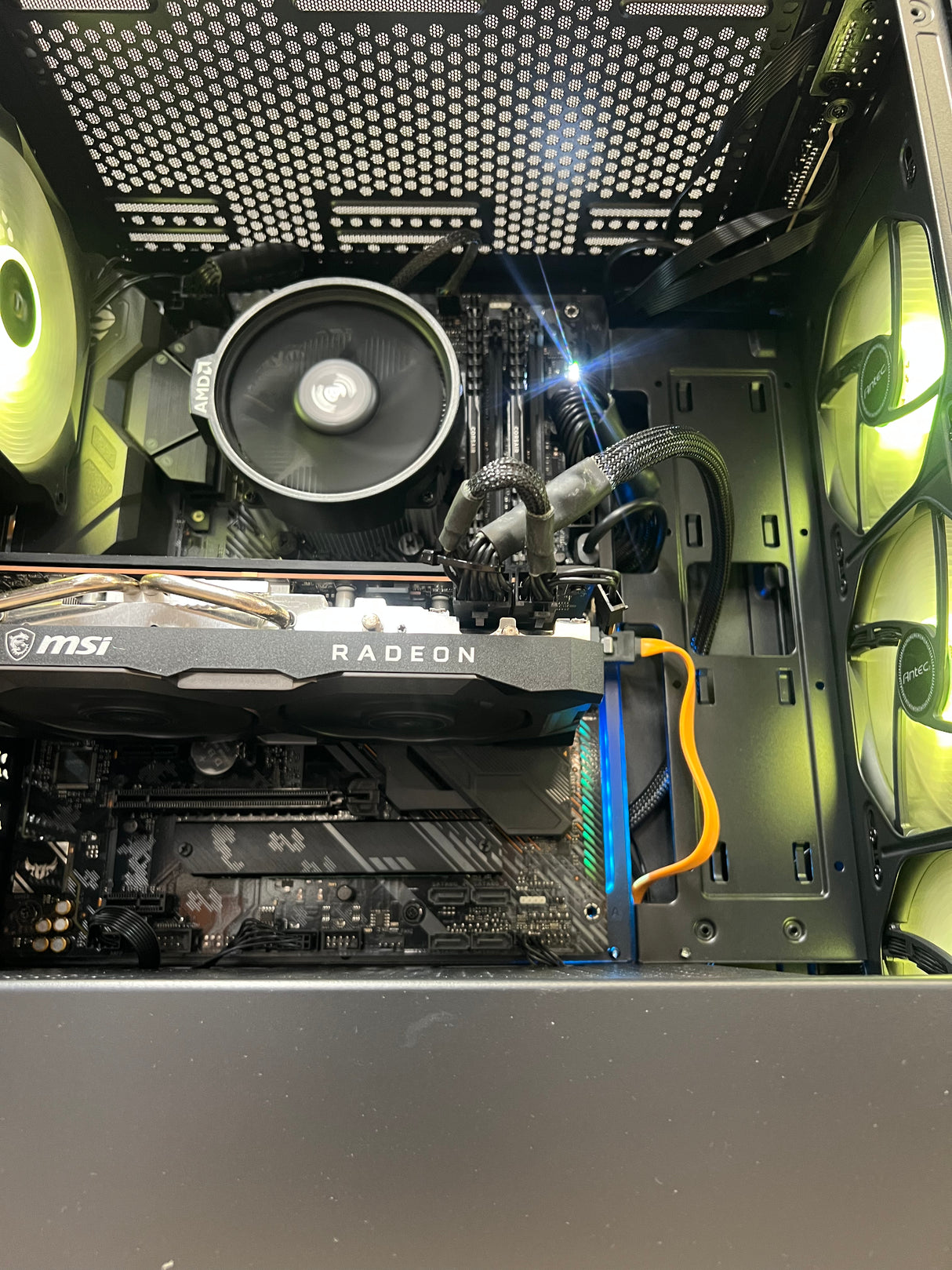 Antec Gaming PC Ryzen 7 3700x 32GB Corsair 1TB SSD + 512GB NVMe 8GB GPU Windows 11 Pro