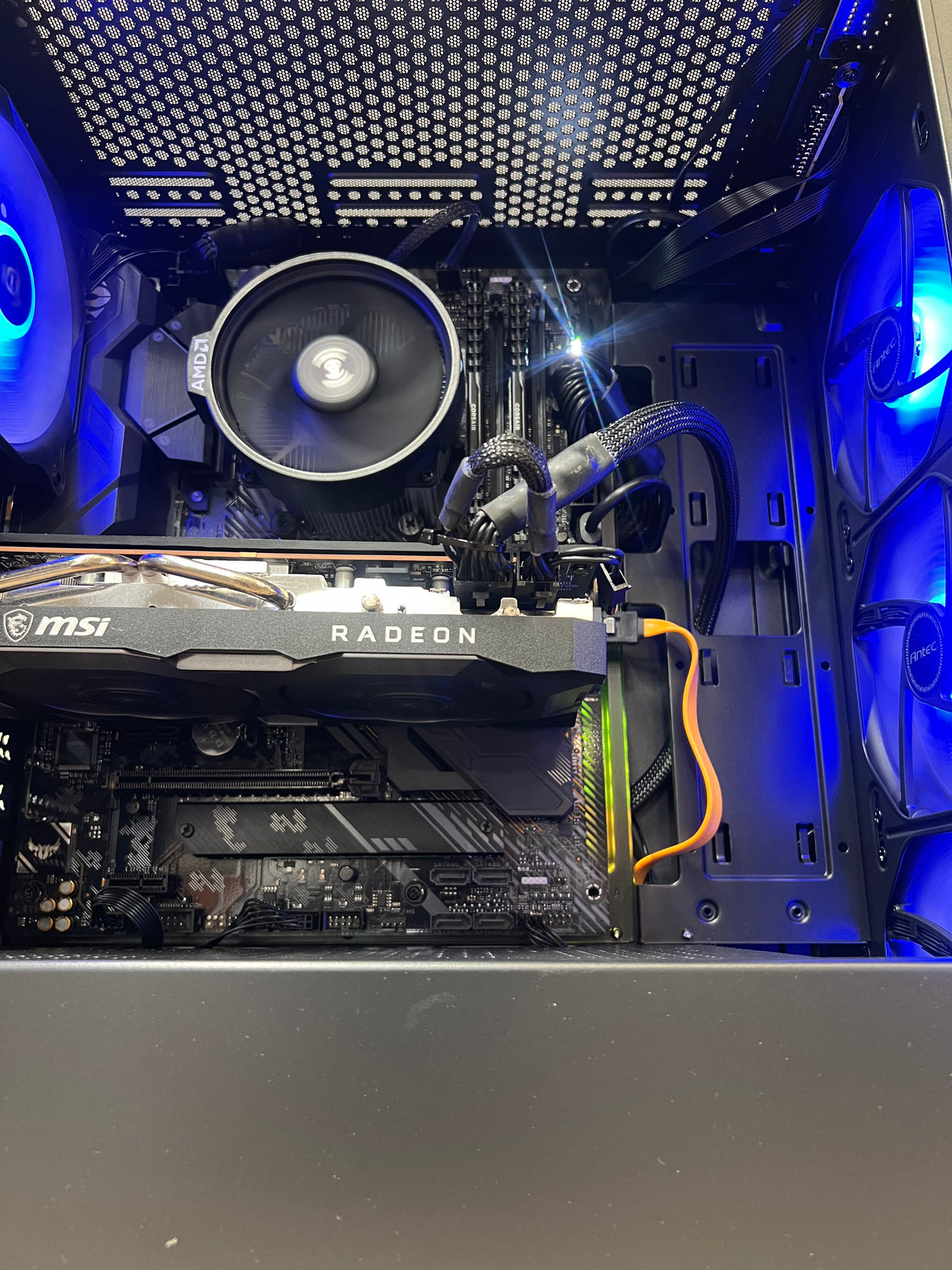 Antec Gaming PC Ryzen 7 3700x 32GB Corsair 1TB SSD + 512GB NVMe 8GB GPU Windows 11 Pro