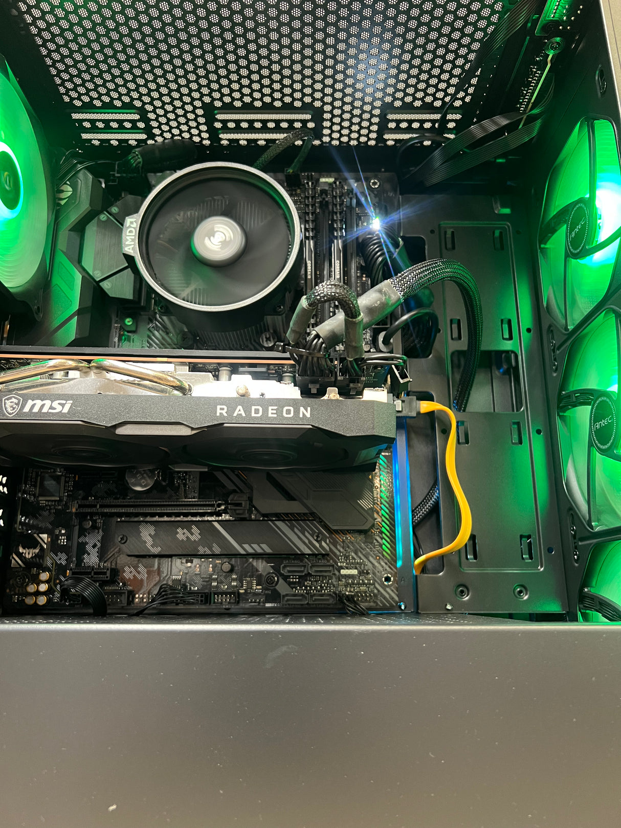 Antec Gaming PC Ryzen 7 3700x 32GB Corsair 1TB SSD + 512GB NVMe 8GB GPU Windows 11 Pro