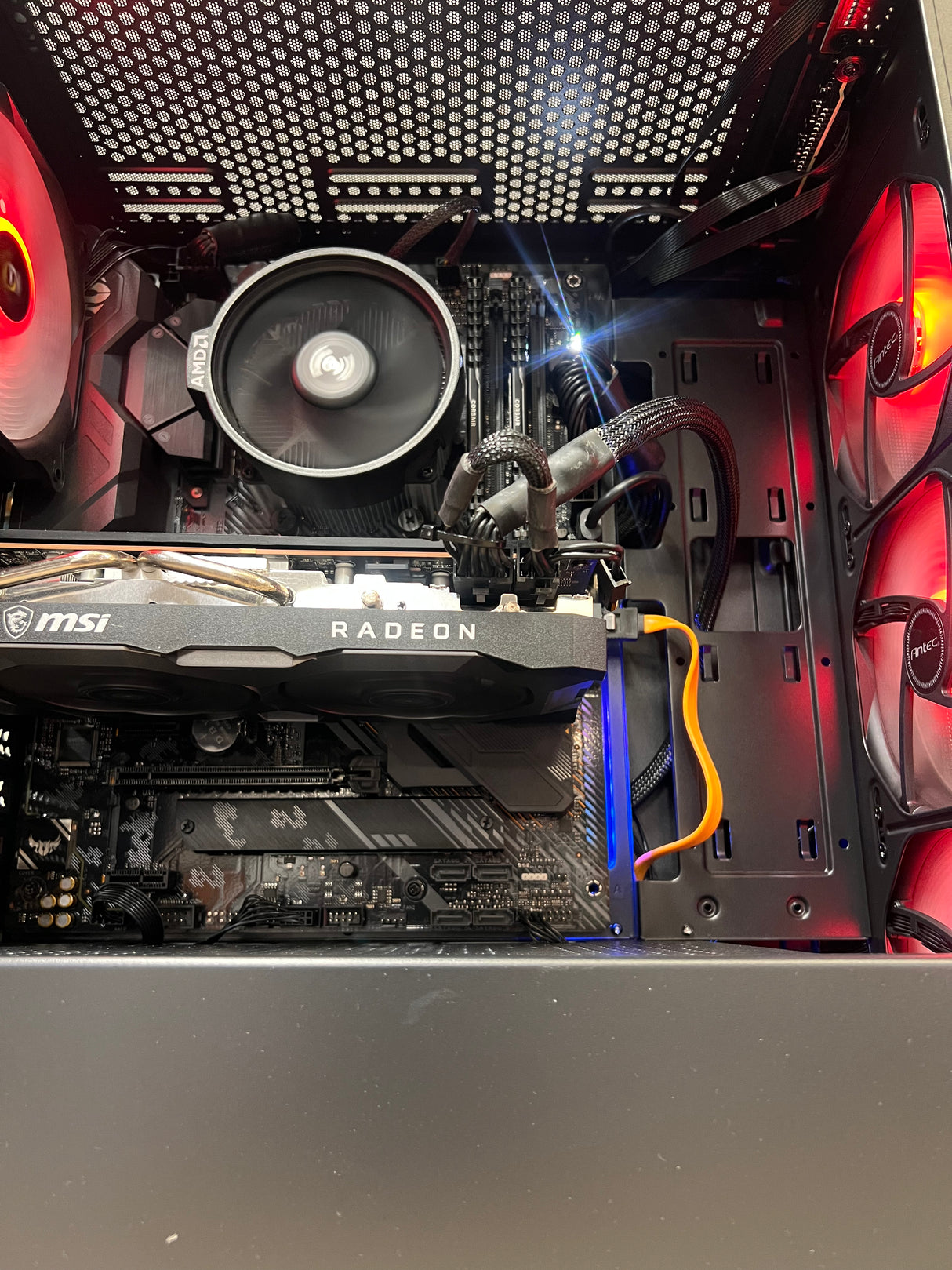 Antec Gaming PC Ryzen 7 3700x 32GB Corsair 1TB SSD + 512GB NVMe 8GB GPU Windows 11 Pro