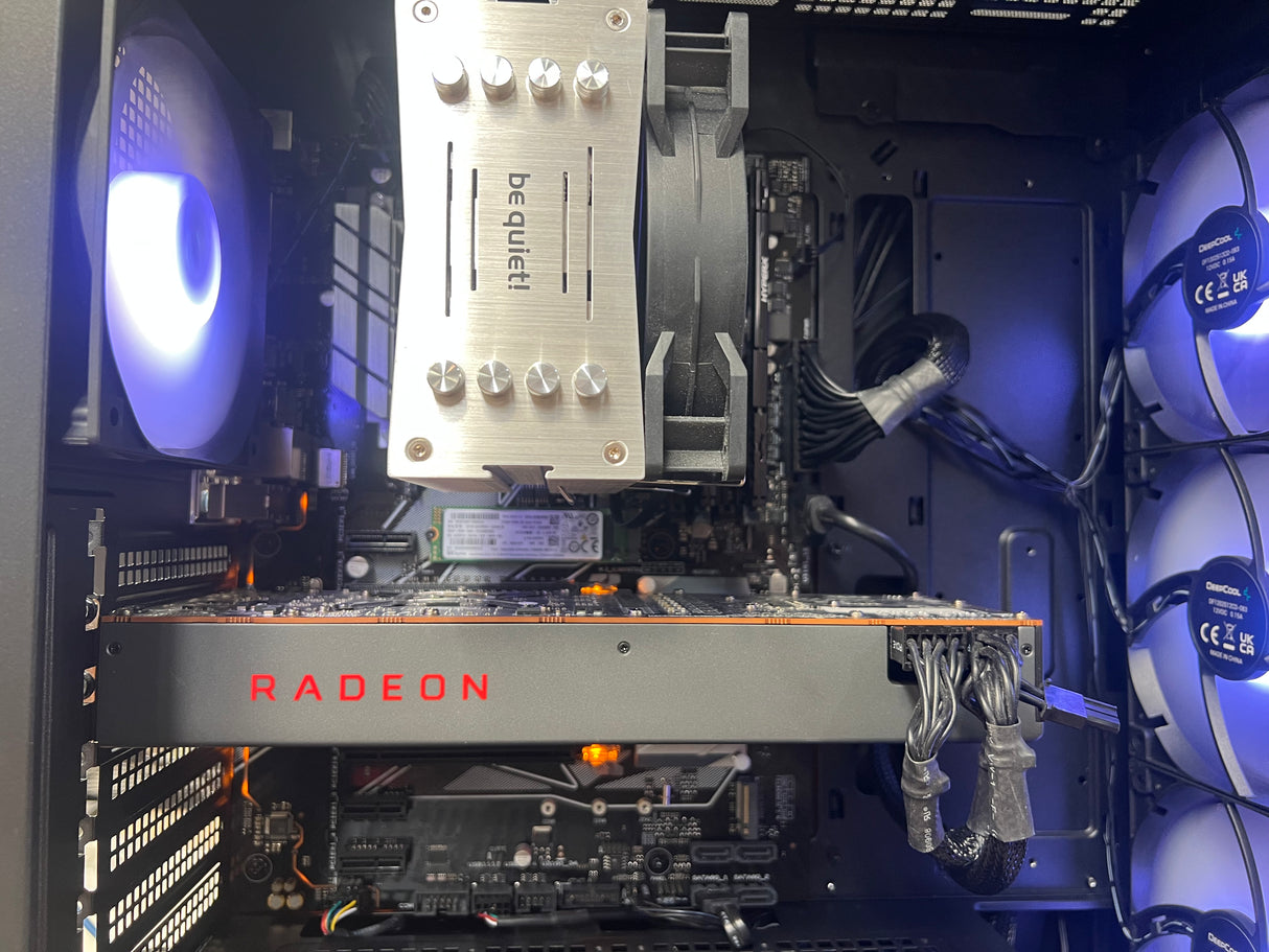 DeepCool Gaming Tower – Intel Core i7-8700  32GB RAM  Dual Storage (512GB NVMe + 1TB SSD)  AMD Radeon RX 5700 XT 8GB Graphics