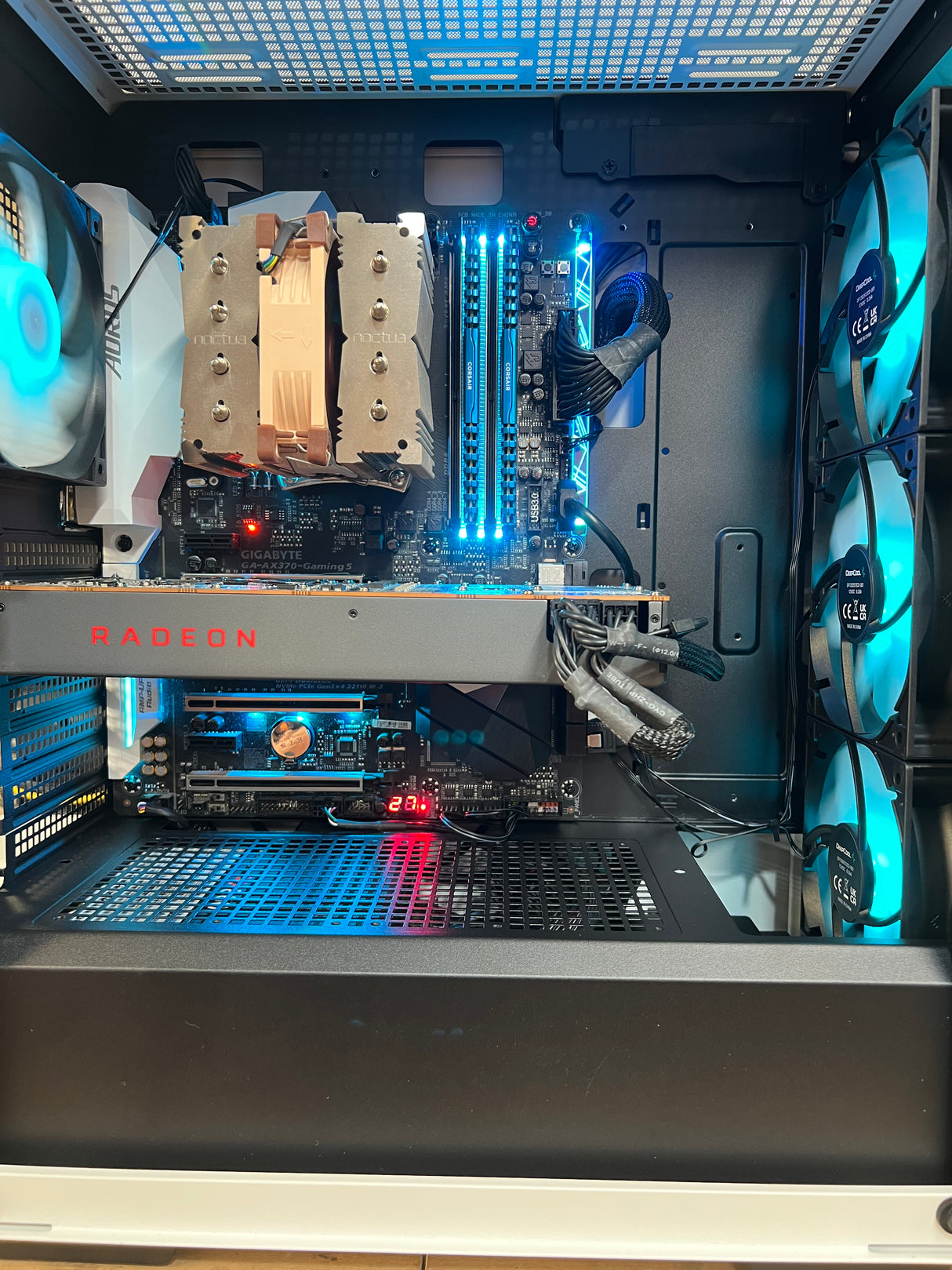 DeepCool Gaming Tower – Ryzen 7 1700  16GB RAM  Triple SSD Storage (2x512GB NVMe + 1TB)  Radeon RX 5700 XT 8GB Graphics