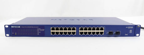 NETGEAR 26-Port Gigabit Ethernet Smart Switch (GS724T) - Managed, with 24 x 1G, 2 x 1G SFP, Desktop or Rackmount