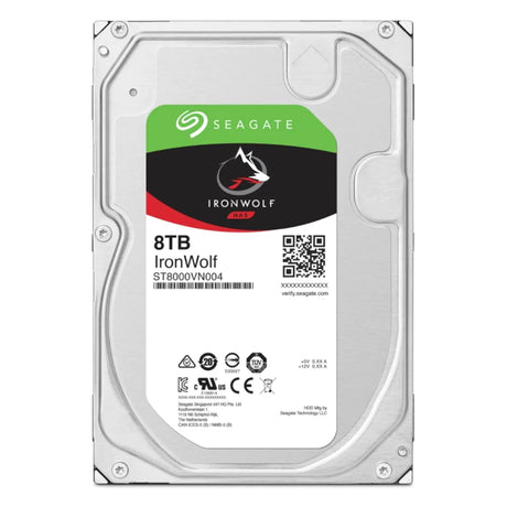 Seagate IronWolf Pro 8TB HDD, SATA 6G, 7200 rpm, 3.5 inches - ST8000VN004