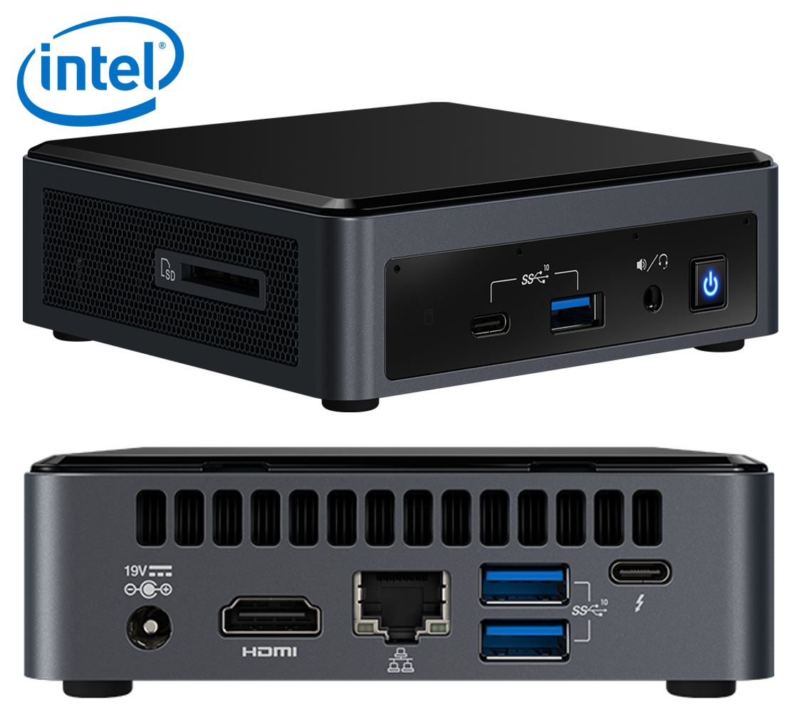 Intel NUC10i3FNKN NUC Performance i3-10110U 10th Gen 4.10 GHz 8GB 120GB SSD Windows 11 Pro
