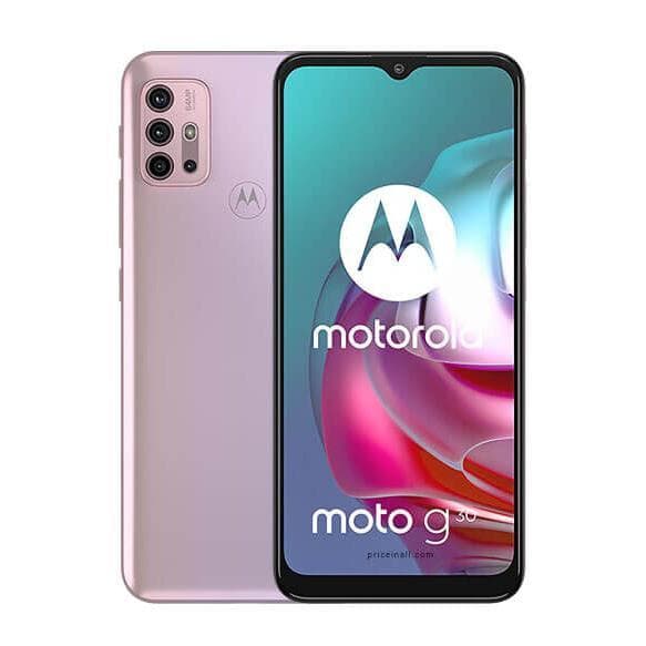 Motorola Moto G30 128GB Pastel Sky Unlocked Smartphone – 6.5" Display, Quad Camera, 6GB RAM, Android