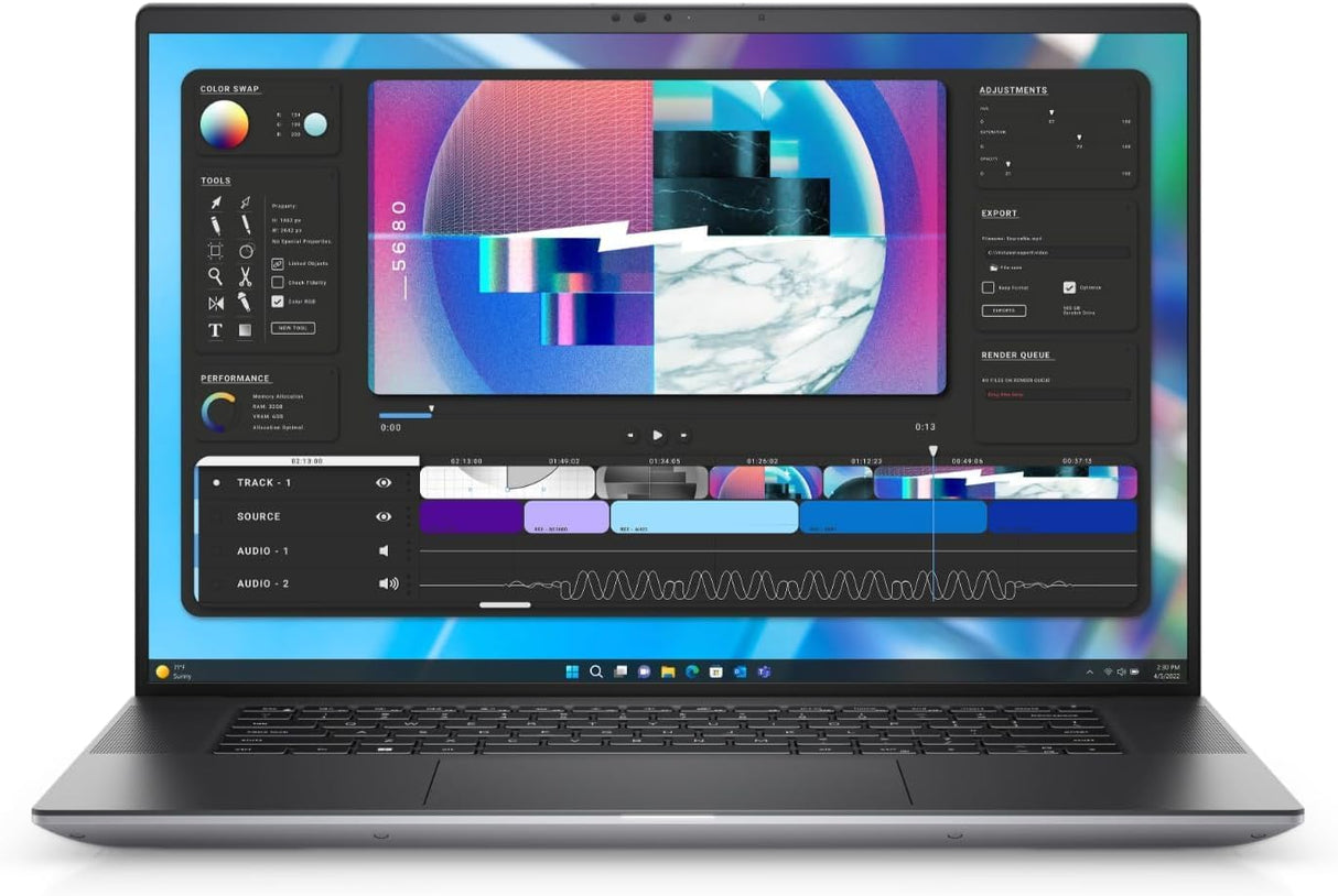 Dell Precision 5680 RTX 2000 GPU – Intel Core i7 13th Gen, 32GB RAM, 1TB NVMe SSD, 16" Display, Windows 11 Pro