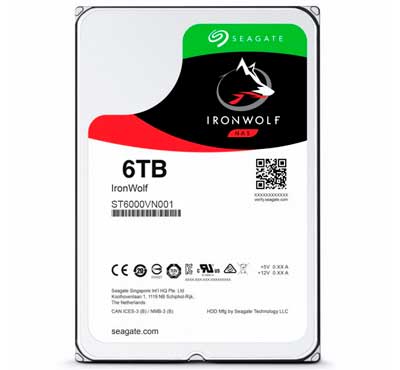 Seagate IronWolf Pro 6TB HDD, SATA 6GB/s, 5400 rpm, 3.5 inches - ST6000VN001