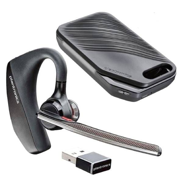 Poly Voyager 5200 UC Bluetooth Wireless Headset with Charging Case – Teams Compatible