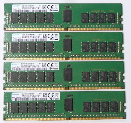 Samsung 64GB Memory Kit PC4-2400T 4x16GB SERVER MEMORY (M393A2K40BB1-CRC0Q)