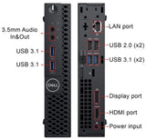 Dell OptiPlex 3070 Micro (MFF) Desktop PC – 9th Gen Intel Core i3  8GB RAM  128GB SSD  Windows 11 Pro