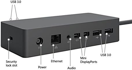 Microsoft Surface Dock Station (2x HD Video ports, Gigabit Ethernet port, 4 x USB 3.0 ports, Audio port)