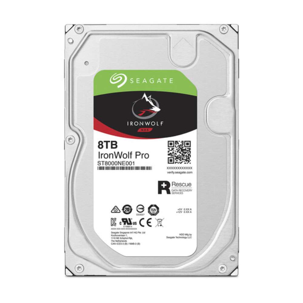 Seagate IronWolf Pro 8TB HDD, SATA 6G, 7200 rpm, 3.5 inches - ST8000NE001