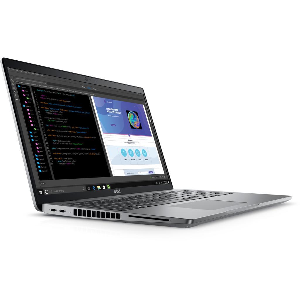 DELL Precision 3580 i7-1360P Mobile workstation 39.6 cm (15.6") Full HD Intel® Core™ i7 16 GB DDR5-SDRAM 512 GB SSD NVIDIA RTX A500 Wi-Fi 6E (802.11ax) Windows 11 Pro Grey