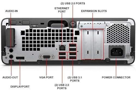 HP ProDesk 400 G4 Core i5 6500 - 16GB RAM - 256GB SSD Windows 10 Pro