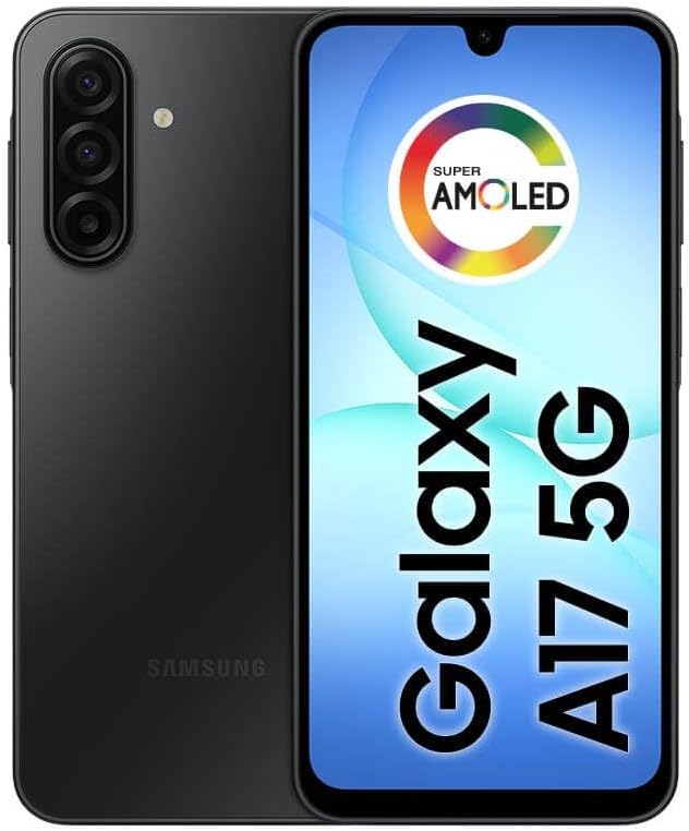 Samsung Galaxy A17 5G 128GB Black Unlocked Smartphone – 6.7" Super AMOLED Display