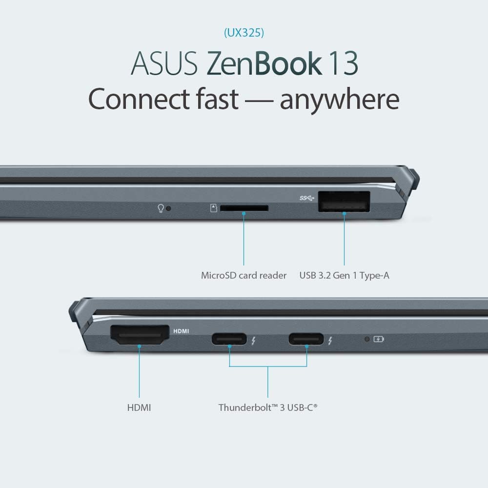 ASUS ZenBook UX325J | Intel Core i7-1065G7 | 16GB RAM | 512GB NVMe SSD | Windows 11 Pro 13.3" Full HD