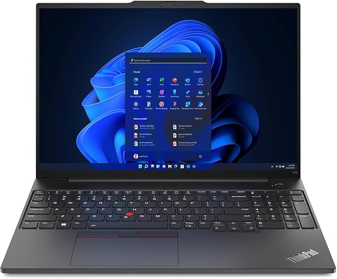 Lenovo ThinkPad E16 Gen 3 Business Laptop | Intel Core Ultra 7 255H | 16GB RAM | 512GB NVMe SSD | 16" WUXGA Display | Windows 11 Pro
