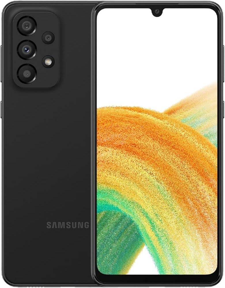 Samsung Galaxy A33 5G SM-A336B – 128GB – Black – 6.4" Super AMOLED – Unlocked Smartphone
