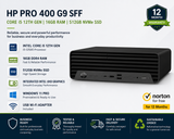 HP PRO 400 G9 SFF Core i5 12th Gen 16GB 512GB NVMe Windows 11 Pro USB-C USB WIFI