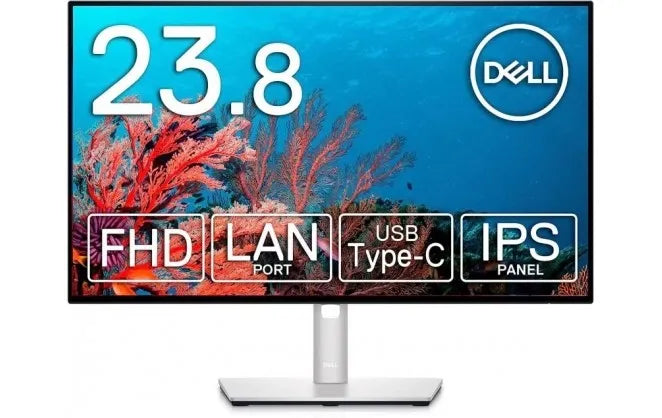 Dell UltraSharp U2422HE 23.8" Full HD IPS Monitor – USB-C HDMI DisplayPort Hub