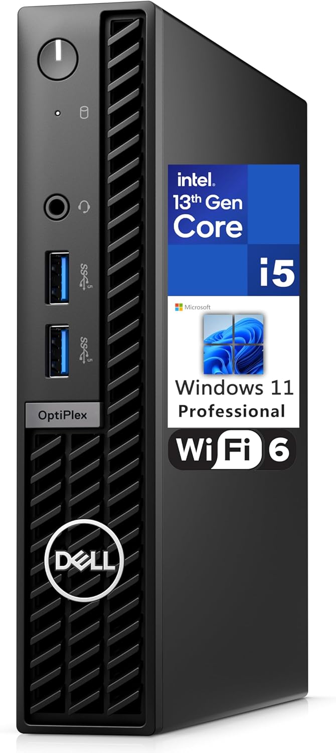 Dell OptiPlex 7010  Intel i5 13th Gen  16GB RAM  256GB NVMe SSD  Win 11 Pro  WiFi & HDMI