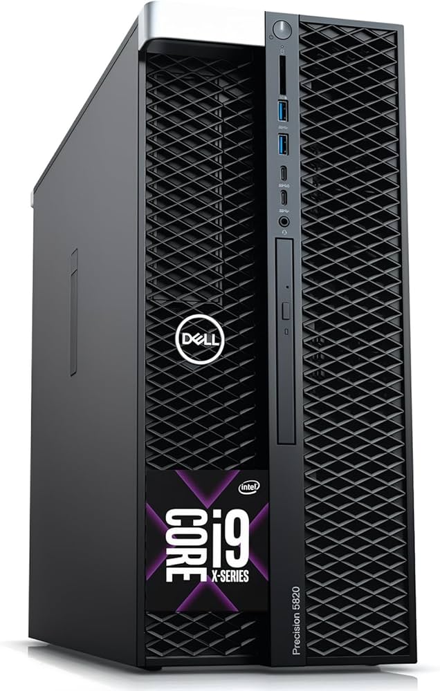 Dell Precision 5820 MT Tower, Intel Core i9-10900X 16GB 1TB SSD Radeon Pro W5500 GPU