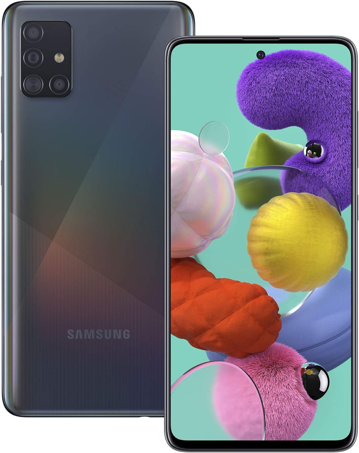 Samsung Galaxy A51 Mobile Phone; Sim Free Smartphone - Prism Crush Black 128GB