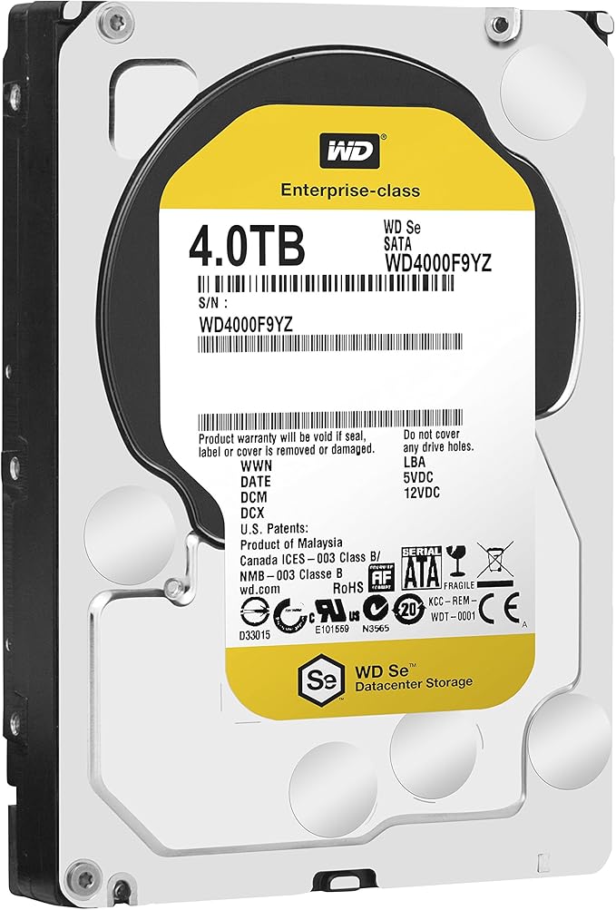 Western Digital WD4000F9YZ - WD SE 4TB 3.5 SATA 7200RPM HDD