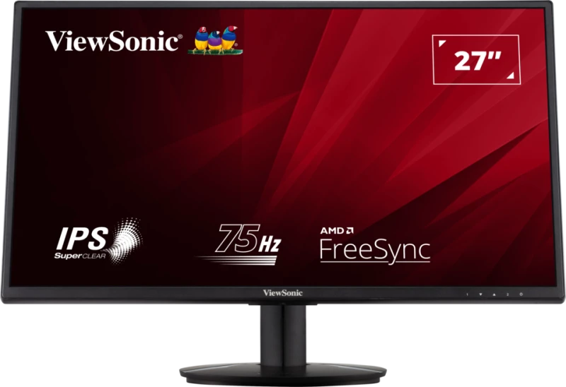 ViewSonic VA2718-SH 27 Inch IPS Full HD Monitor with VGA, HDMI, Eye Care for Work and Study at Home, Black