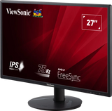 ViewSonic VA2718-SH 27 Inch IPS Full HD Monitor with VGA, HDMI, Eye Care for Work and Study at Home, Black