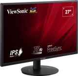 ViewSonic VA2718-SH 27 Inch IPS Full HD Monitor with VGA, HDMI, Eye Care for Work and Study at Home, Black