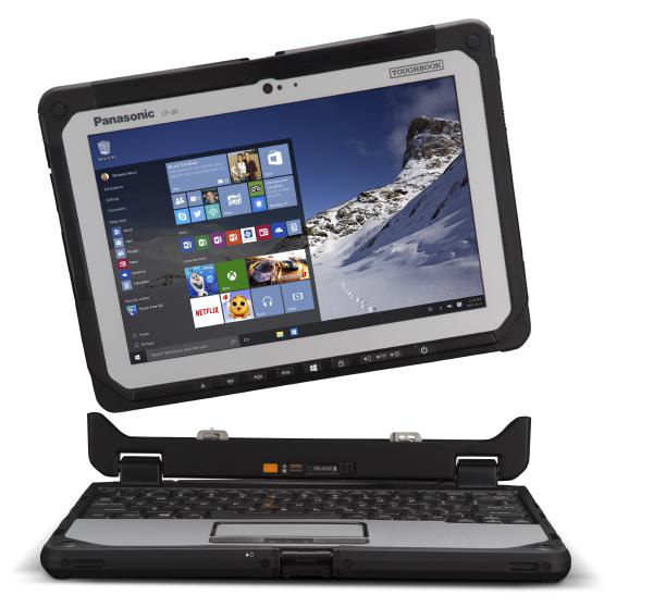 Panasonic Toughbook CF-20 Mk2 Detachable Laptop | Intel Core i5 | 8GB RAM | 256GB SSD | Rugged 2-in-1 Tablet PC 10.1" Touchscreen