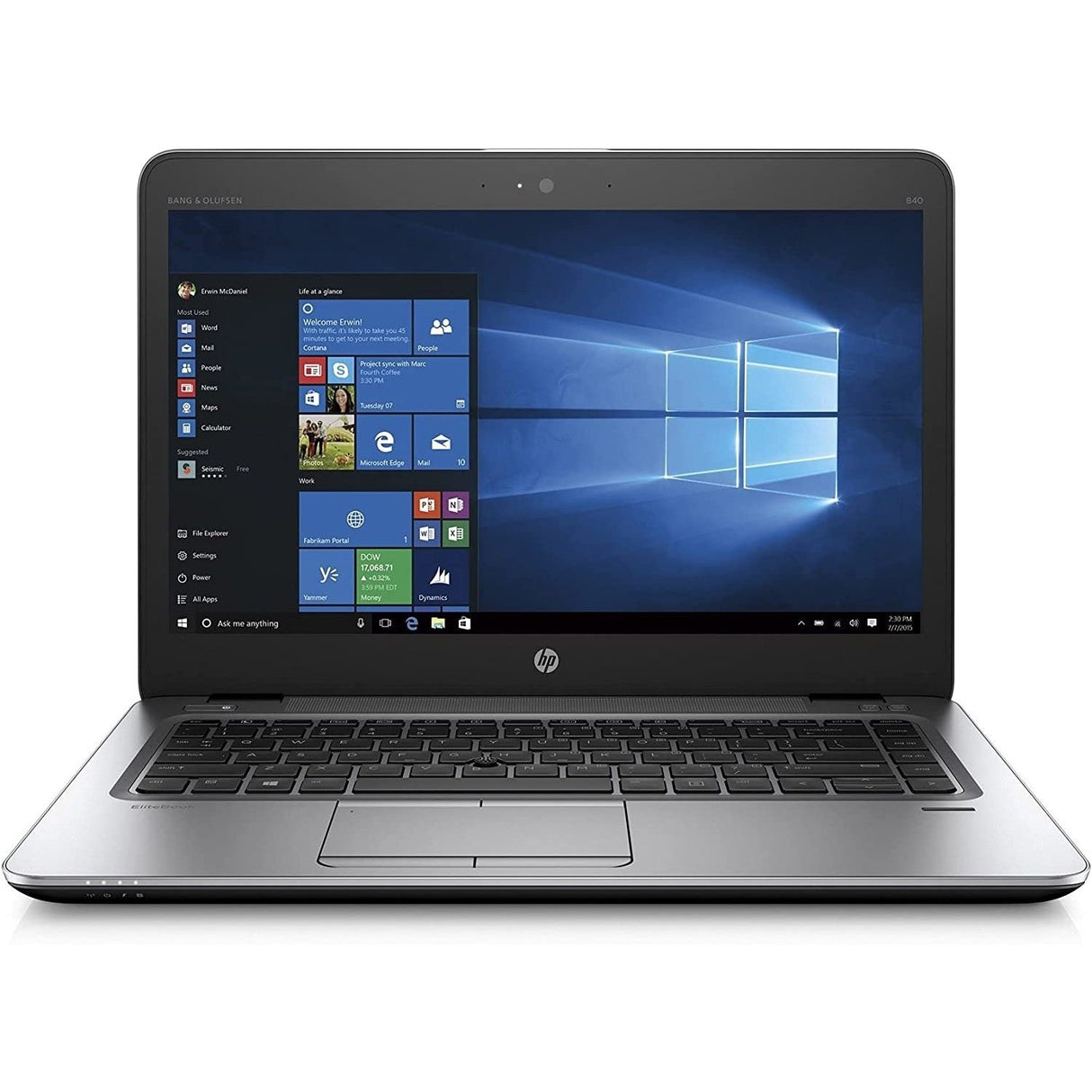 HP EliteBook 840 G3 i5 6th Gen 8GB 240GB SSD Windows 10 Pro 14" Display