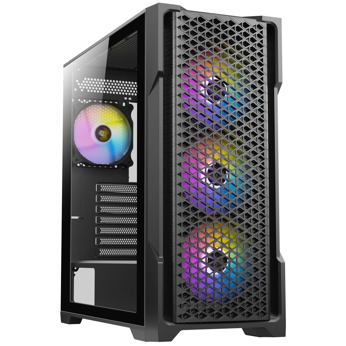 Ac90 Box ANTEC AX90 Case, Black, Mid Tower, 1 x USB 3.0 / 2 x USB 2.0, Tempered ...